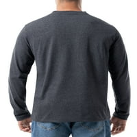 Мъжка тениска с дълъг ръкав Хенли Джордж, размери ХС-3ХЛ
