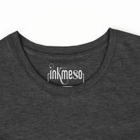 Inkmeso дамски основен екипаж тениска с къс ръкав редовно прилепване на дълга тренировка