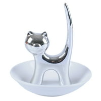 Хадансо котки дизайн бижута ястие с неплъзгащи се керамични годежни пръстени дрънкулки за кухня за кухня