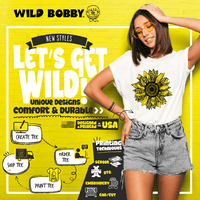 Wild Bobby Life е Маями футболен козе спортни суичър на екипажа на екипажа, реколта Heather Blue, малък