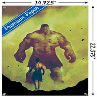 Marvel Comics - Hulk - Безсмъртен плакат на Hulk Wall с pushpins, 14.725 22.375