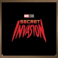 Trends International Marvel Secret Invasion - Плакат за стена на логото 22.375 34 Премиум безредна версия