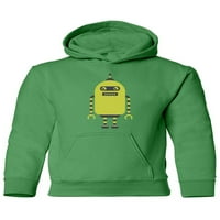 Зелен робот Hoodie Juniors -Маг от Shutterstock, голям