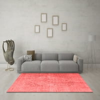 Ahgly Company Indoor Round Персийски червени традиционни килими, 7 'кръг