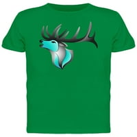 Тениска на логото на елени биколор мъже-изображения от Shutterstock, мъжки XX-голям