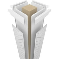 Екена мелница 12 в 8' ч занаятчия класически квадратна неостаряваща Рибена кост модерна Дърворезба колона в Прерийната столица