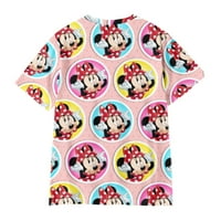 Мики Мини отпечатан екипаж Изрязана тениска за деца възрастни, Мики Маус Карикатура Небрежни върхове на ризата
