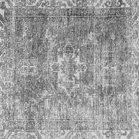 Ahgly Company Indoor Round Персийски сиви традиционни килими, 3 'кръг