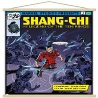 Marvel Shang -Chi и легендата за десетте пръстена - нека направим този плакат за стена с магнитна рамка, 22.375 34
