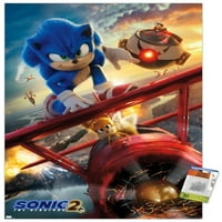 Sonic the Hedgehog - ключов арт стенен плакат с бутални щифтове, 22.375 34