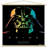 Междузвездни войни: Сага - плакат за стена на Darth Vader Pride с магнитна рамка, 22.375 34
