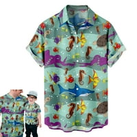 Тематична тениска на Световния ден на океаните, тениски ризи за мъже на открито ежедневен къс ръкав човек подаръци двойка дрехи