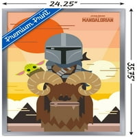 Междузвездни войни: Мандалорският - Плакат за стена на Гео поп залез, 22.375 34