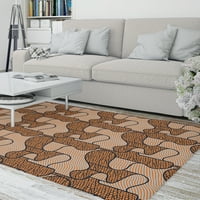 Панделка оранжева площ килим от дизайни на Kavka