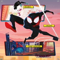 Marvel Spider-Man: Отвъд паяжина-Трио с стена плакат с бутални щифтове, 14.725 22.375