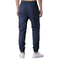 Панталони за есенни панталони за мъже, проследни панталони от твърди товари тънък мулти джобови гамаши ежедневни спортове на открито