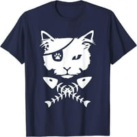 Дърво сладка пиратска котка смешна тениска