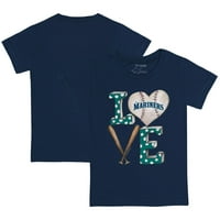 Младежта мъничка тениска на флота на ряпа Сиатъл Бейзбол любовна тениска