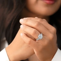 1. годежен пръстен годежен пръстен годежен пръстен халка булчински комплект в Стерлингово Сребро