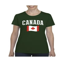 - Женска тениска с къс ръкав, до жени с размер 3XL - Канада