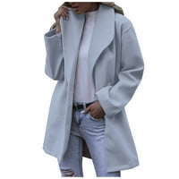 HGW палта за жени плюс размер женска вълна тънко палто яке дами тънки дълги гарнитури