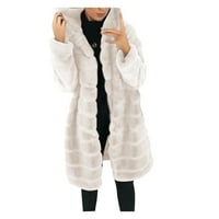 Женски палто дамско изкуство-фура 'gilet дълъг ръкав жилетка за тяло по-топло яке палто