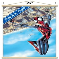 Marvel Comics - Girl Spider - Плакат за паяк Стенна с дървена магнитна рамка, 22.375 34