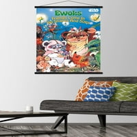 Междузвездни войни: Ewoks - Плакат за стенни приятели с дървена магнитна рамка, 22.375 34